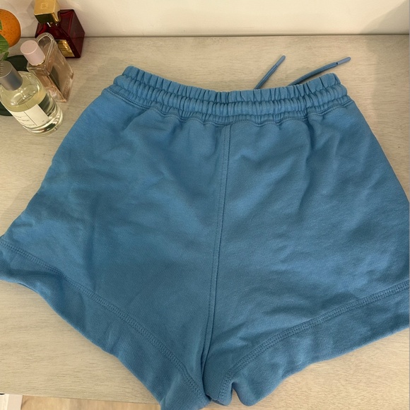 GANNI Relaxed Fit Mini Track Shorts with Embroidered Logo - Picture 5 of 6